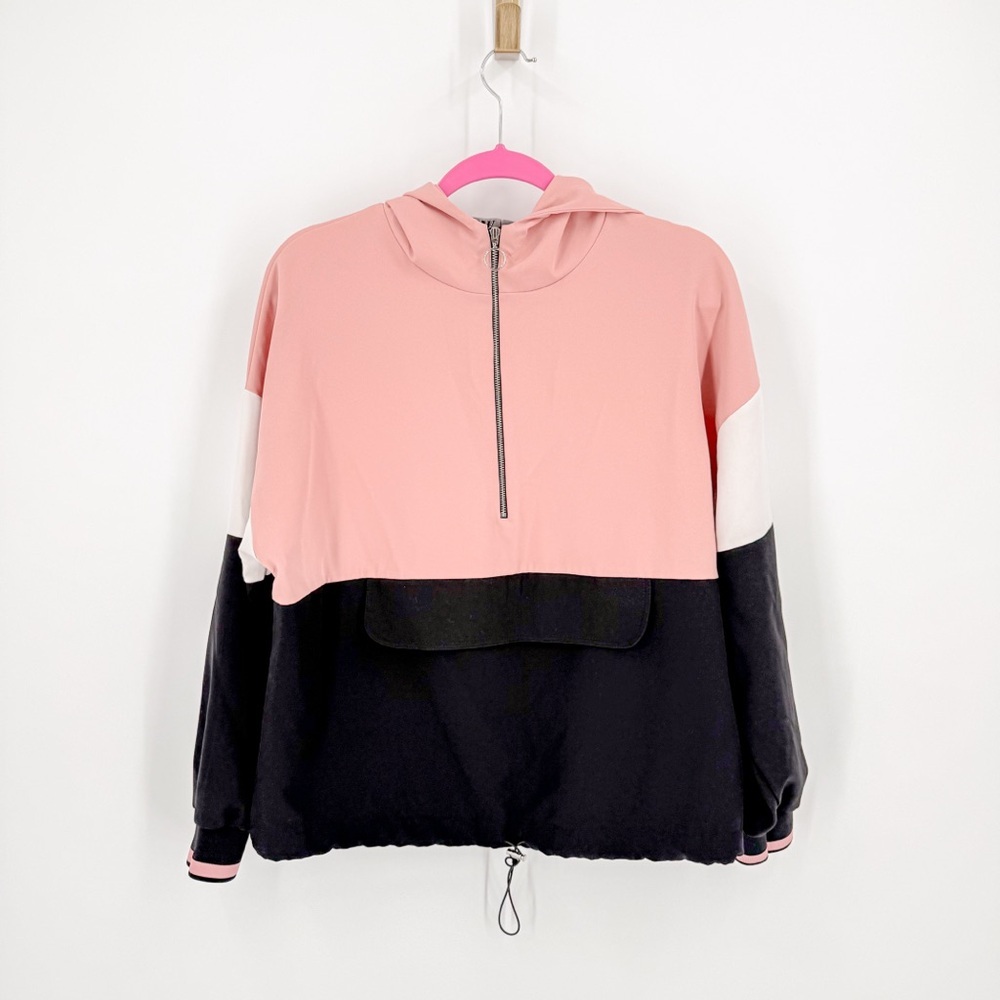Zara Pink and Black Hoodie